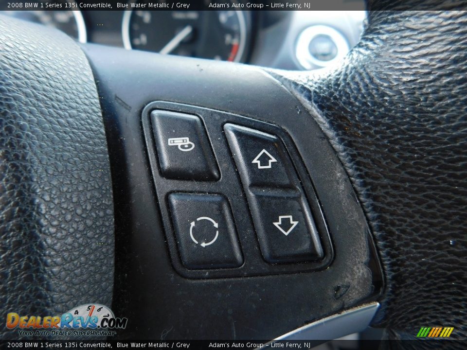2008 BMW 1 Series 135i Convertible Blue Water Metallic / Grey Photo #31