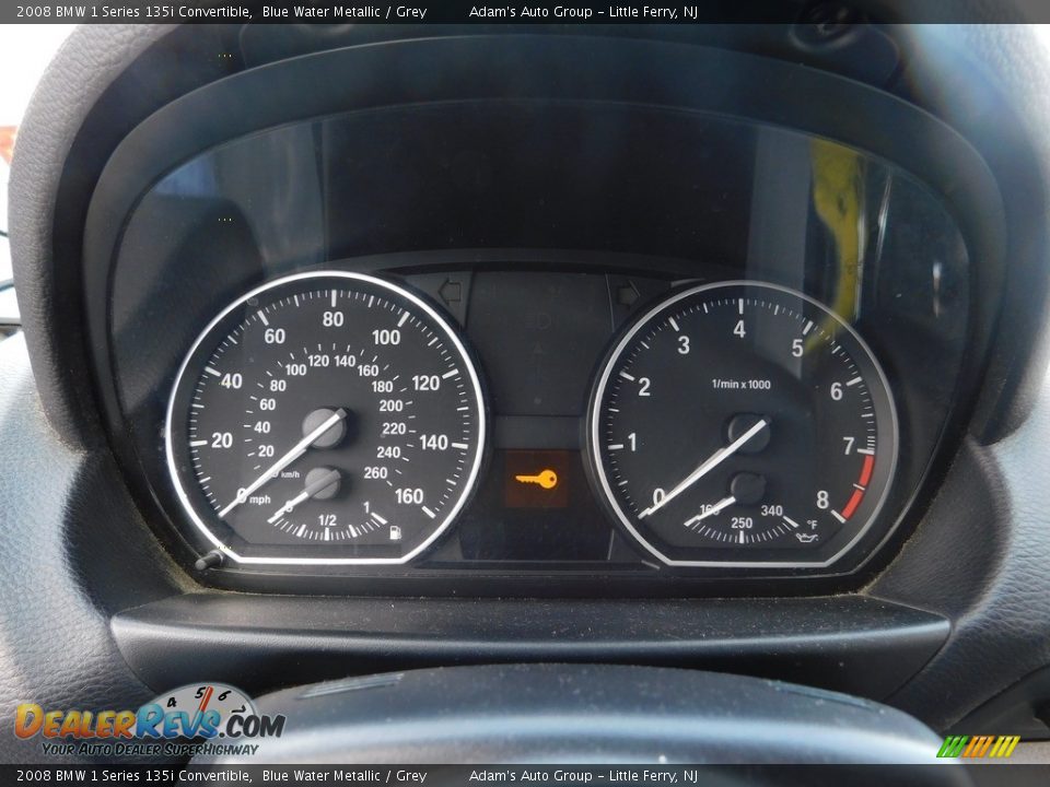 2008 BMW 1 Series 135i Convertible Blue Water Metallic / Grey Photo #32