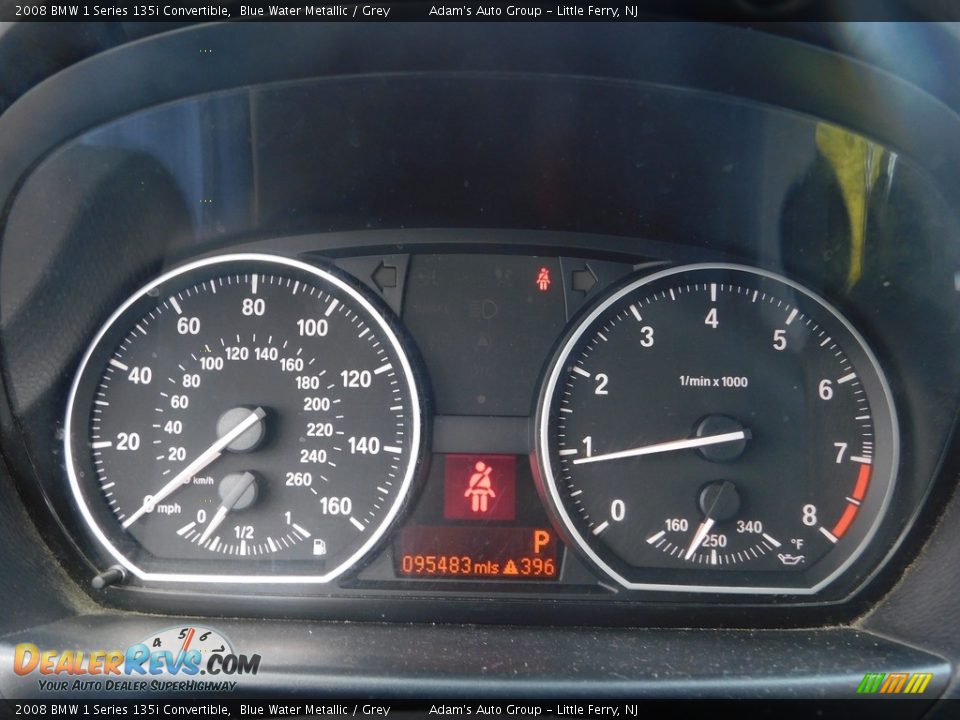 2008 BMW 1 Series 135i Convertible Blue Water Metallic / Grey Photo #33