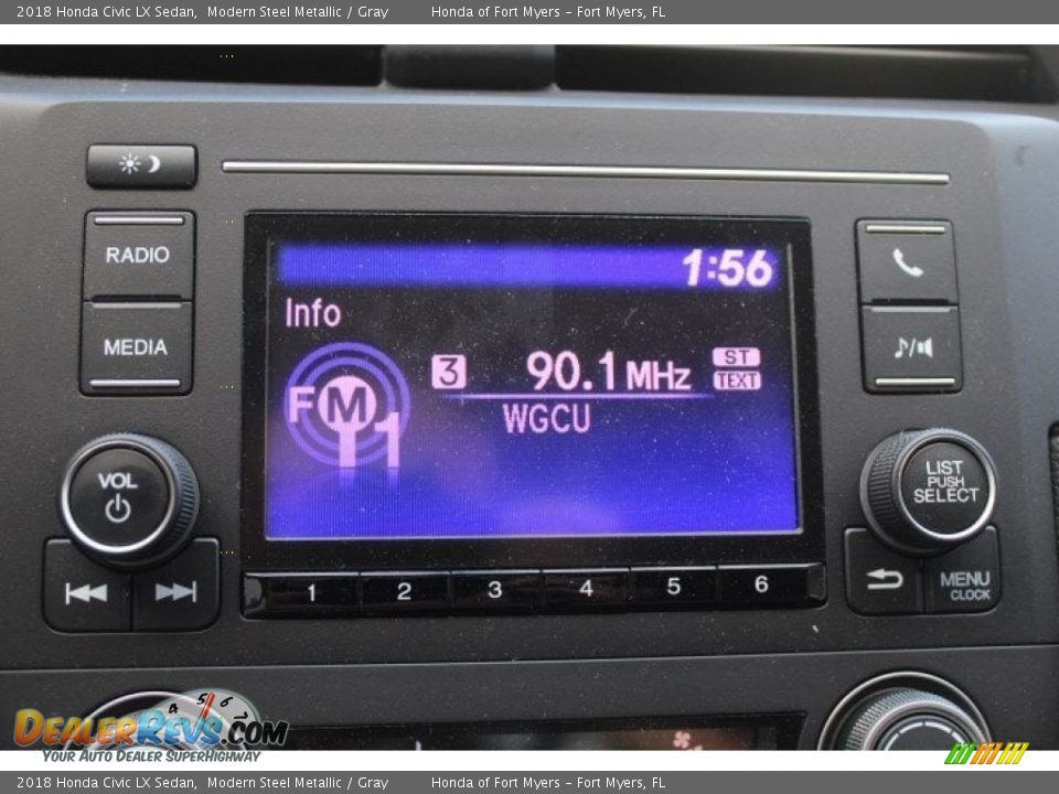 2018 Honda Civic LX Sedan Modern Steel Metallic / Gray Photo #16