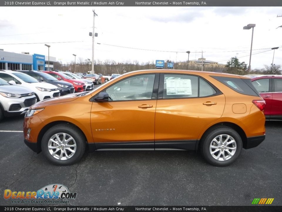 2018 Chevrolet Equinox LS Orange Burst Metallic / Medium Ash Gray Photo #2