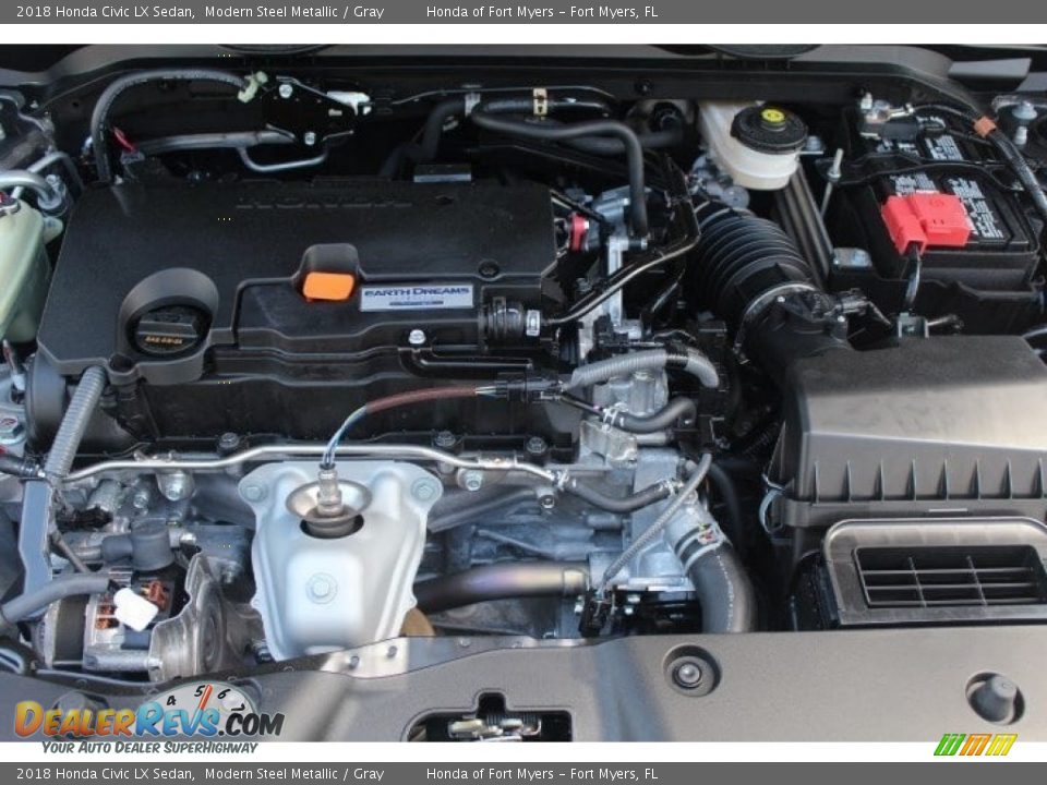 2018 Honda Civic LX Sedan Modern Steel Metallic / Gray Photo #36