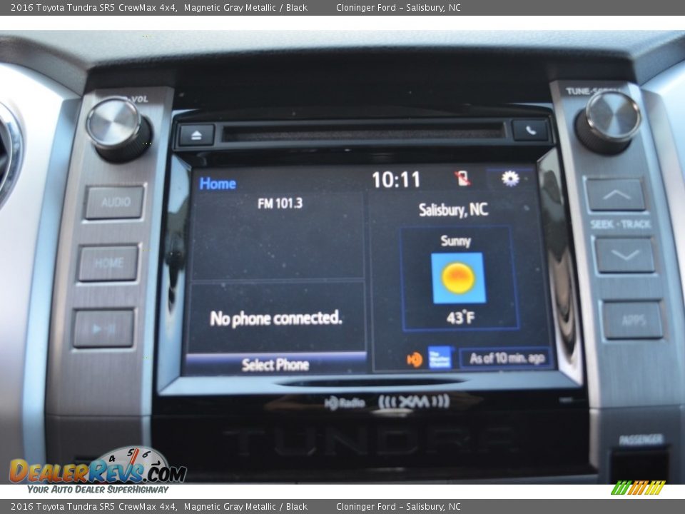 2016 Toyota Tundra SR5 CrewMax 4x4 Magnetic Gray Metallic / Black Photo #16