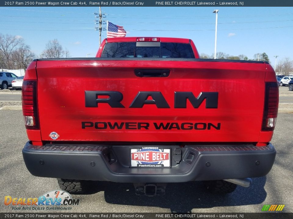 2017 Ram 2500 Power Wagon Crew Cab 4x4 Flame Red / Black/Diesel Gray Photo #6