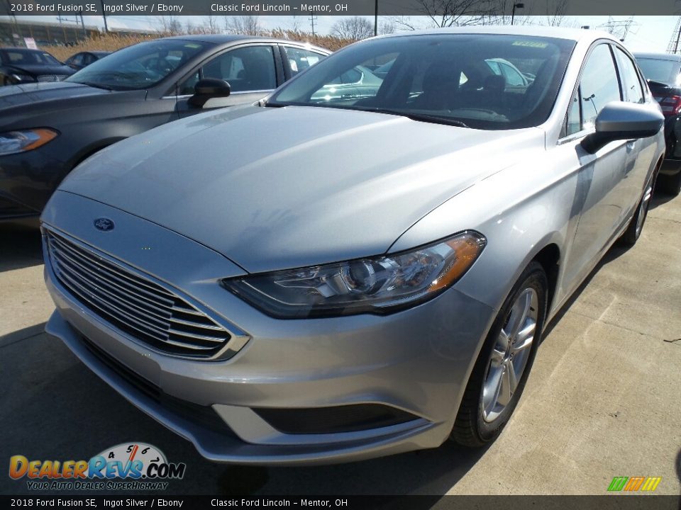 2018 Ford Fusion SE Ingot Silver / Ebony Photo #1