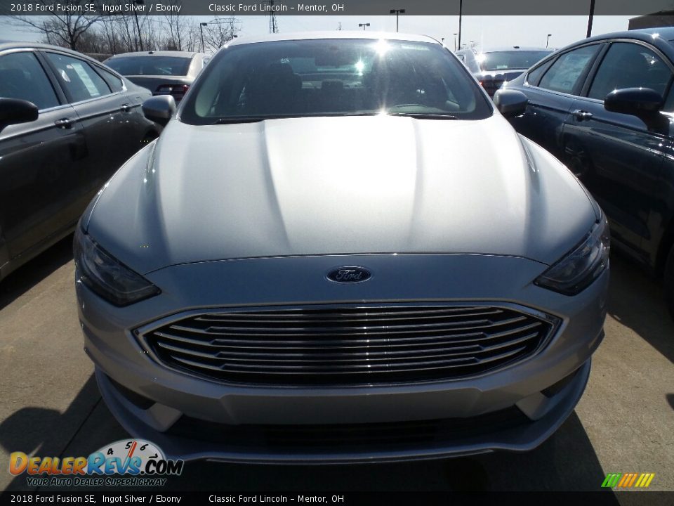 2018 Ford Fusion SE Ingot Silver / Ebony Photo #2