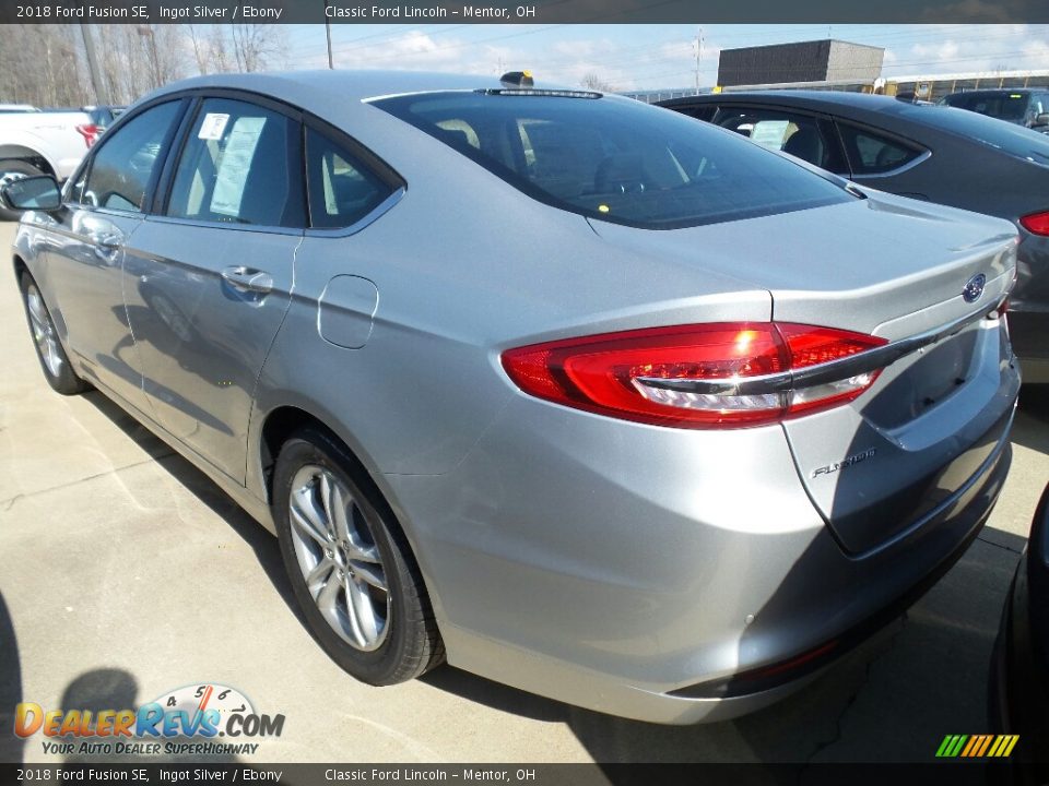 2018 Ford Fusion SE Ingot Silver / Ebony Photo #3