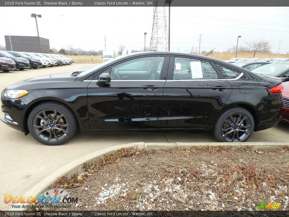2018 Ford Fusion SE Shadow Black / Ebony Photo #3