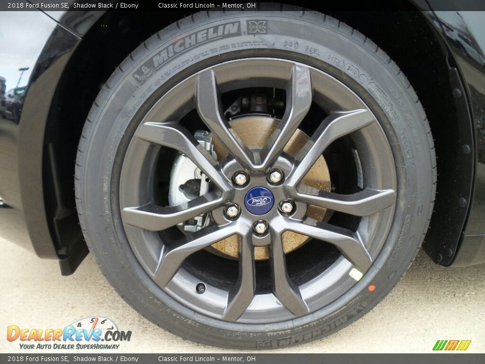2018 Ford Fusion SE Shadow Black / Ebony Photo #8