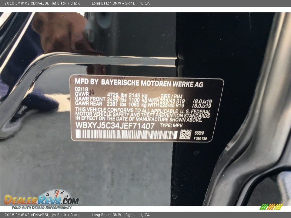 2018 BMW X2 xDrive28i Jet Black / Black Photo #11