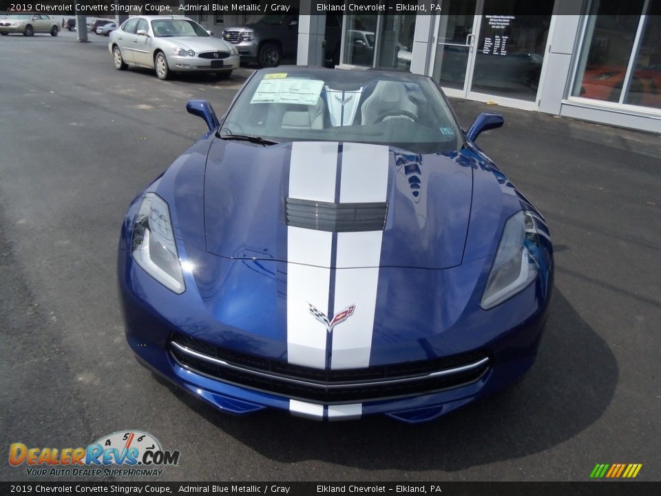 2019 Chevrolet Corvette Stingray Coupe Admiral Blue Metallic / Gray Photo #4