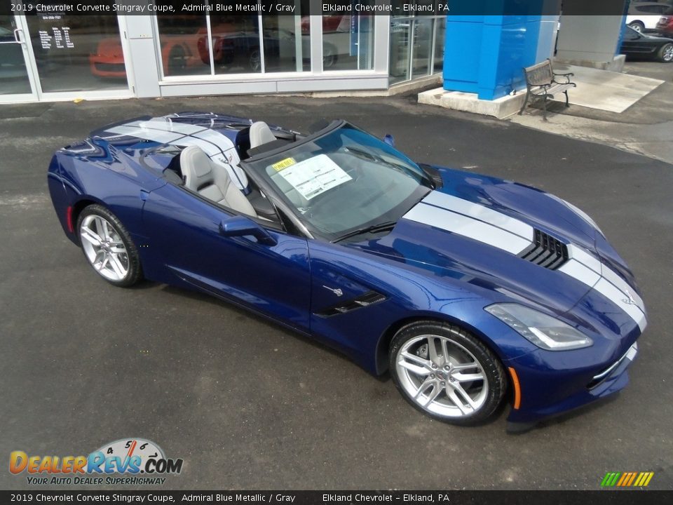 Admiral Blue Metallic 2019 Chevrolet Corvette Stingray Coupe Photo #9