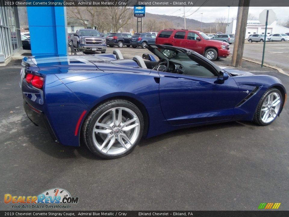 2019 Chevrolet Corvette Stingray Coupe Admiral Blue Metallic / Gray Photo #10
