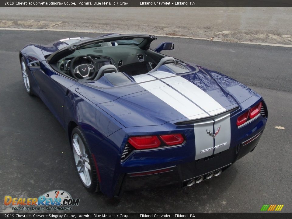 2019 Chevrolet Corvette Stingray Coupe Admiral Blue Metallic / Gray Photo #17