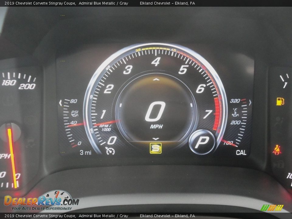 2019 Chevrolet Corvette Stingray Coupe Admiral Blue Metallic / Gray Photo #18