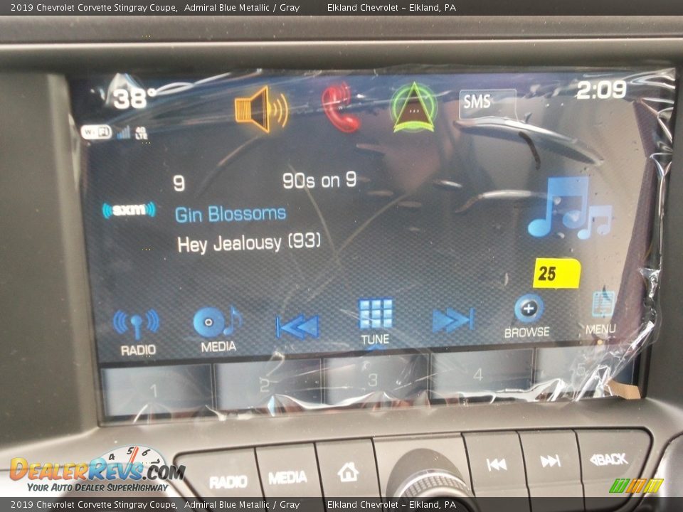 2019 Chevrolet Corvette Stingray Coupe Admiral Blue Metallic / Gray Photo #19