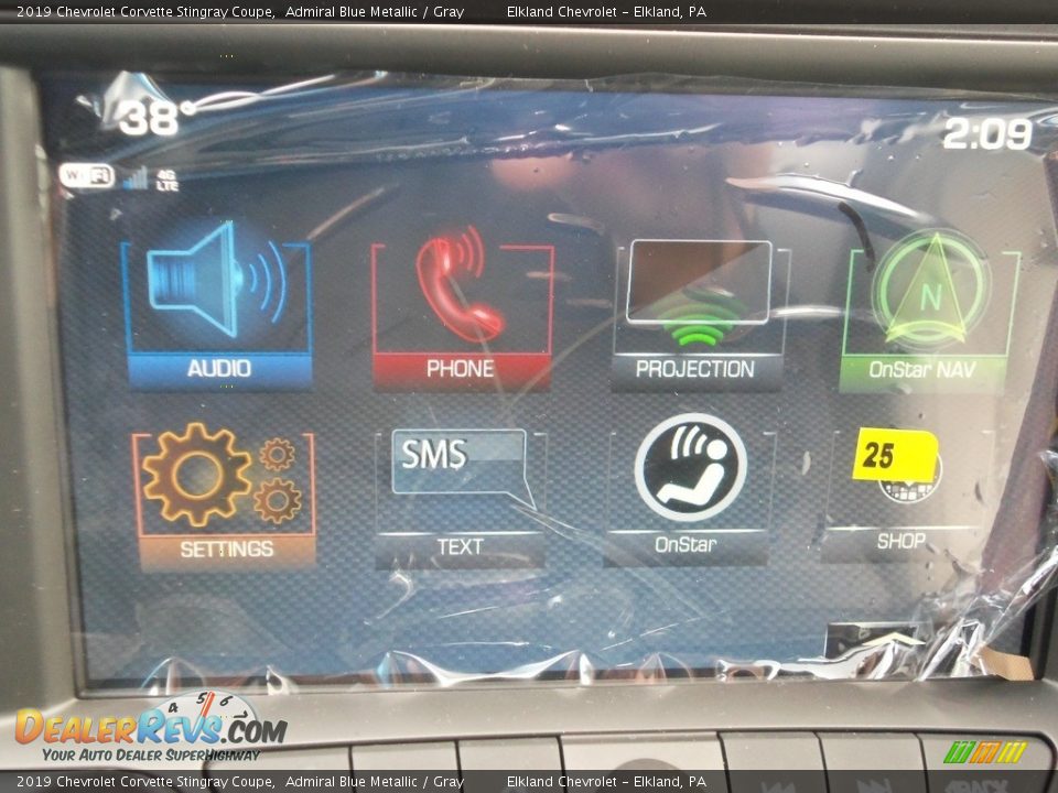 2019 Chevrolet Corvette Stingray Coupe Admiral Blue Metallic / Gray Photo #20