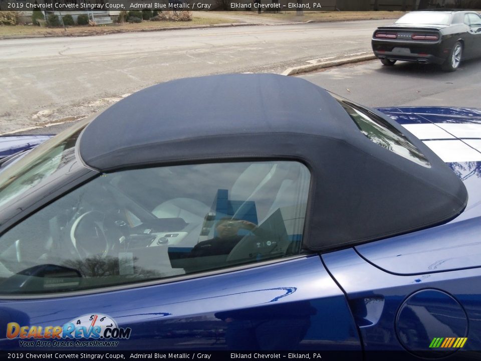 2019 Chevrolet Corvette Stingray Coupe Admiral Blue Metallic / Gray Photo #24