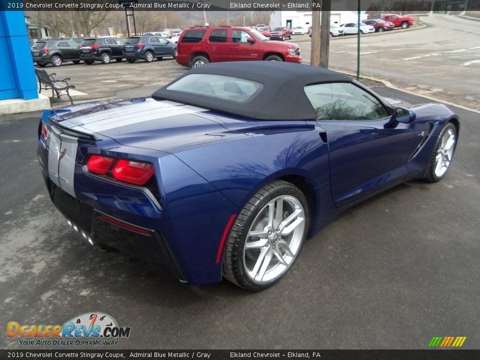 2019 Chevrolet Corvette Stingray Coupe Admiral Blue Metallic / Gray Photo #27