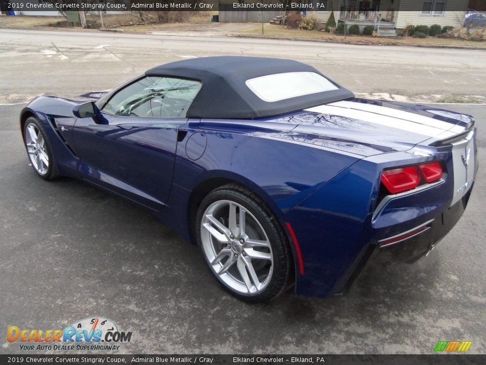 2019 Chevrolet Corvette Stingray Coupe Admiral Blue Metallic / Gray Photo #28