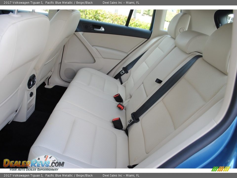2017 Volkswagen Tiguan S Pacific Blue Metallic / Beige/Black Photo #12
