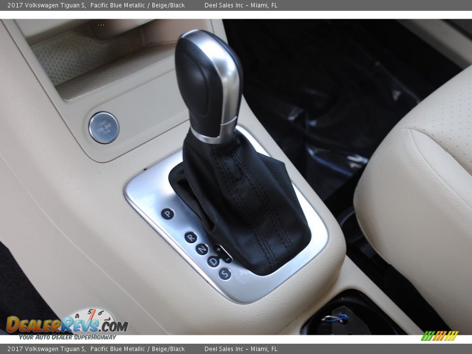 2017 Volkswagen Tiguan S Pacific Blue Metallic / Beige/Black Photo #15