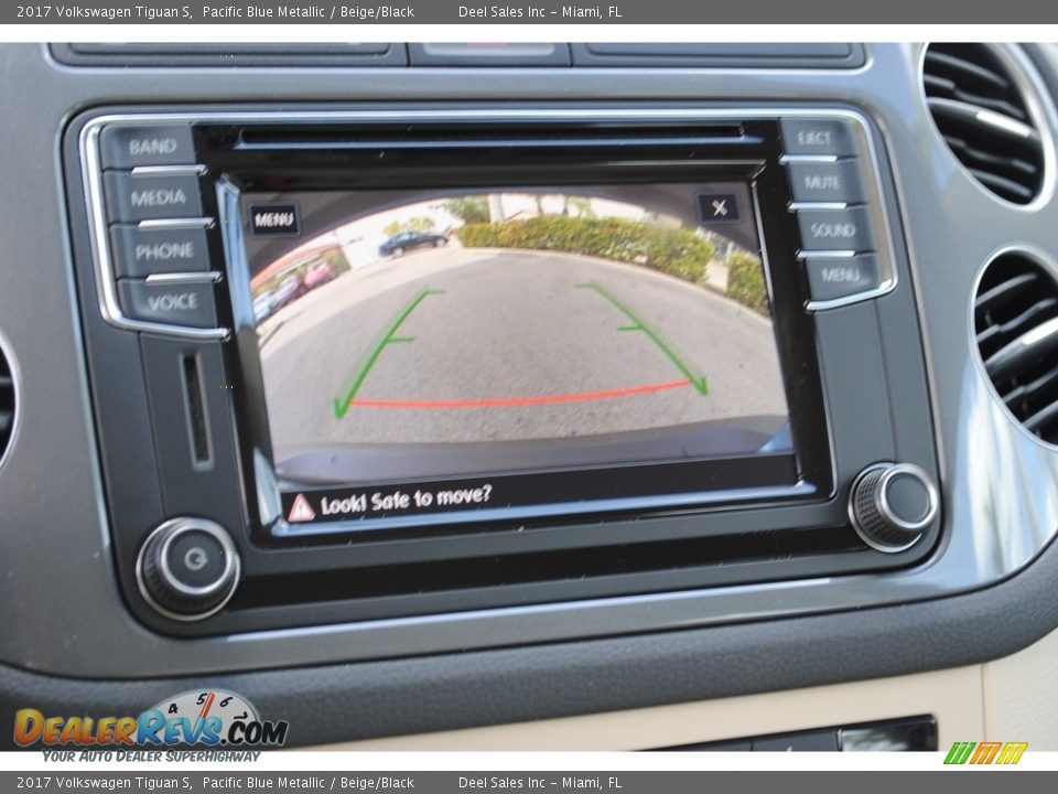 2017 Volkswagen Tiguan S Pacific Blue Metallic / Beige/Black Photo #17