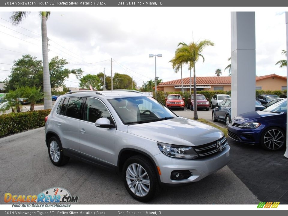 2014 Volkswagen Tiguan SE Reflex Silver Metallic / Black Photo #1