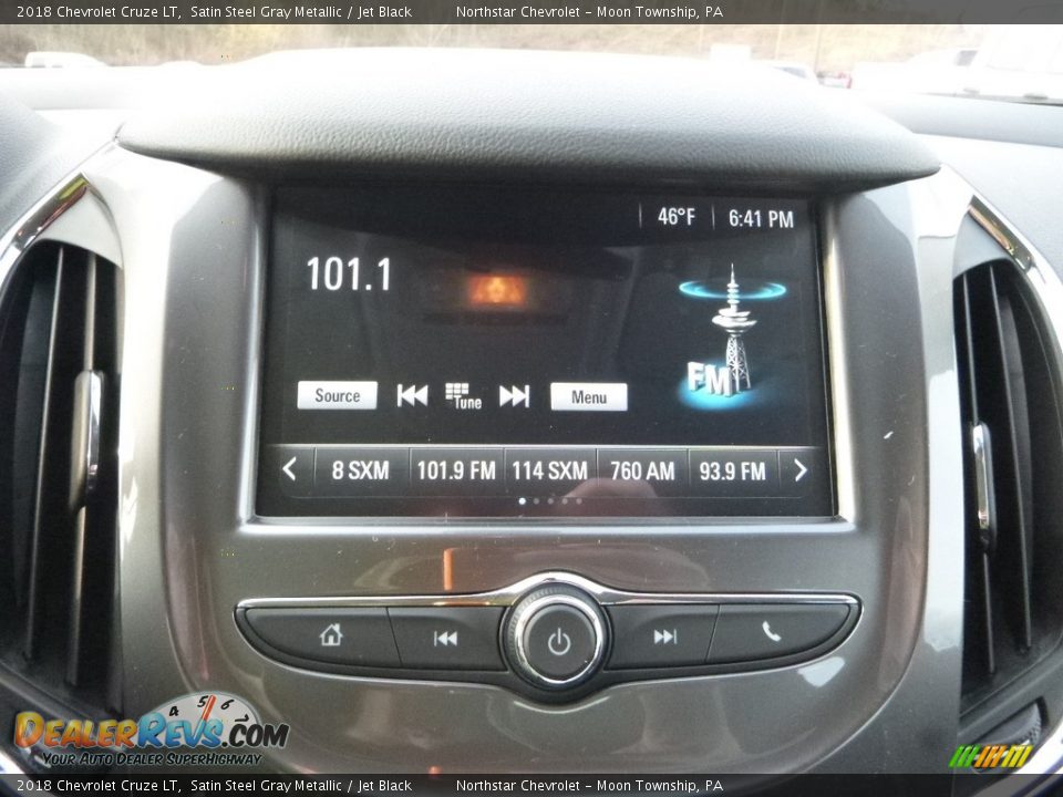 2018 Chevrolet Cruze LT Satin Steel Gray Metallic / Jet Black Photo #18