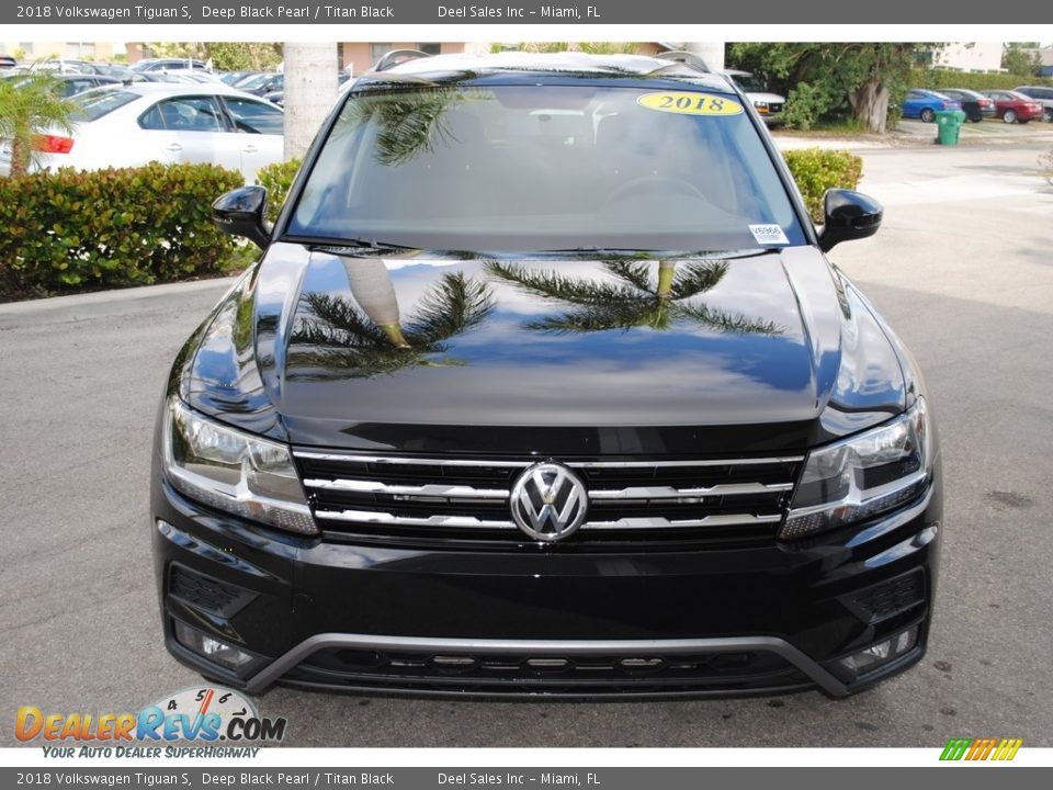2018 Volkswagen Tiguan S Deep Black Pearl / Titan Black Photo #3