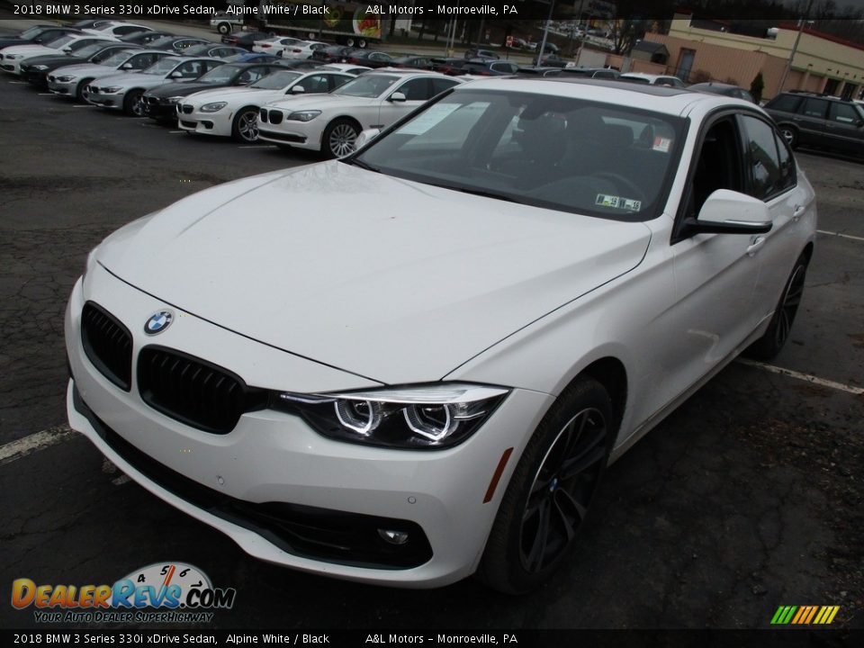 2018 BMW 3 Series 330i xDrive Sedan Alpine White / Black Photo #7