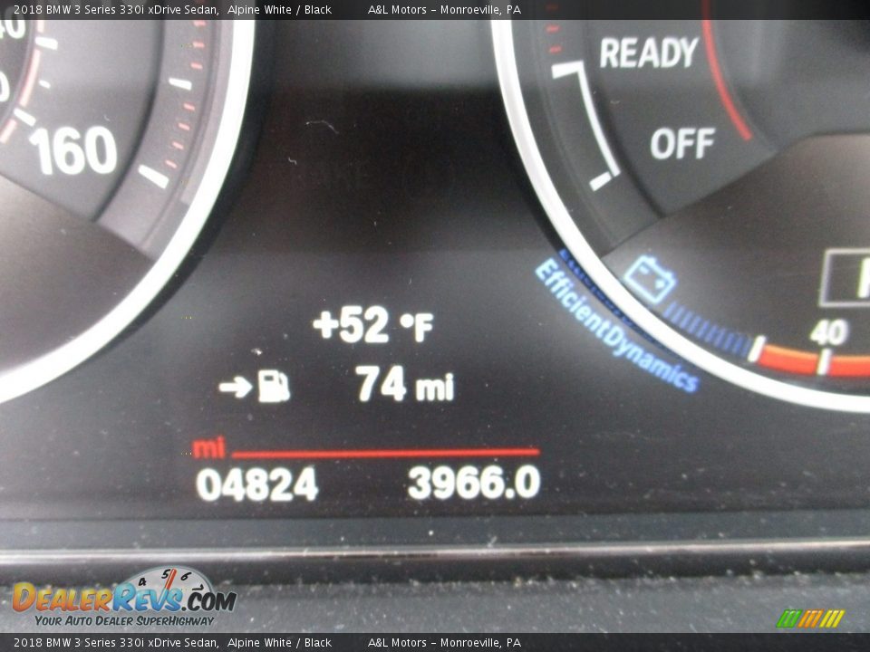 2018 BMW 3 Series 330i xDrive Sedan Alpine White / Black Photo #20