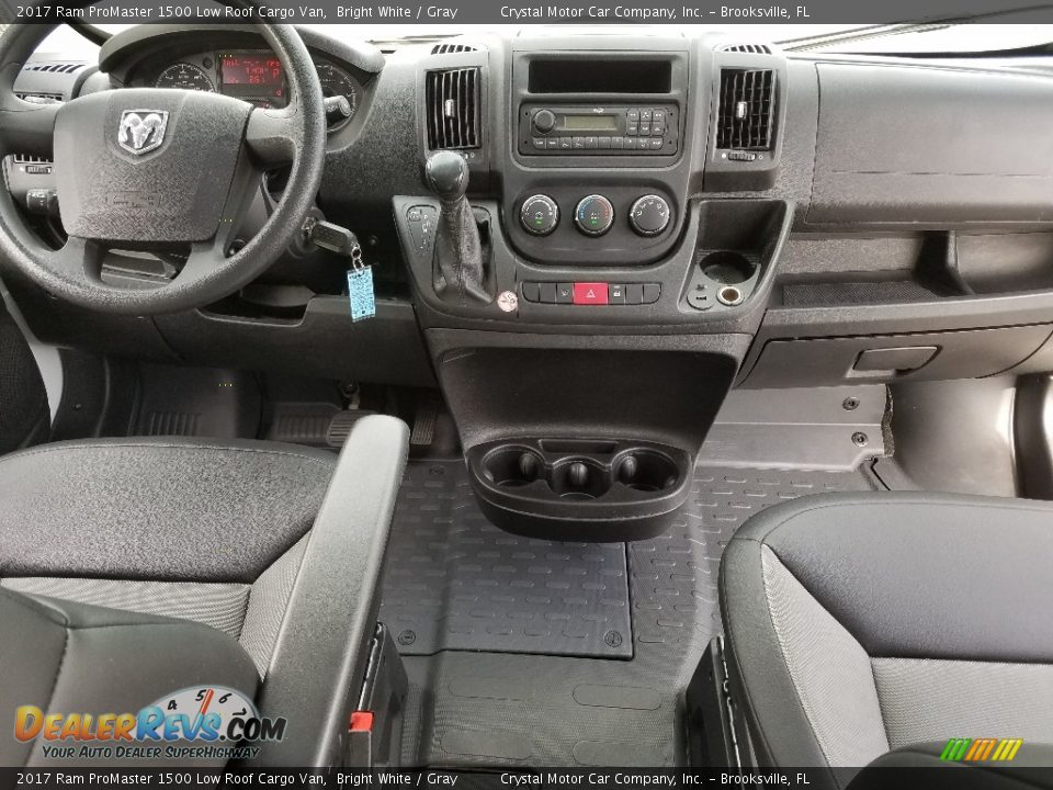 2017 Ram ProMaster 1500 Low Roof Cargo Van Bright White / Gray Photo #11