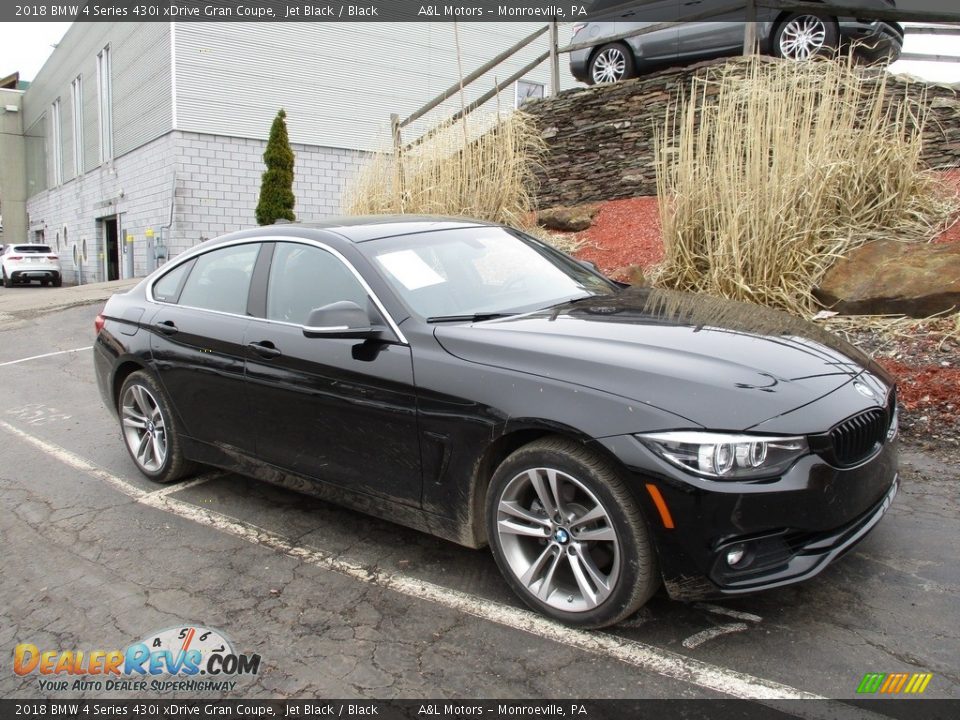2018 BMW 4 Series 430i xDrive Gran Coupe Jet Black / Black Photo #1