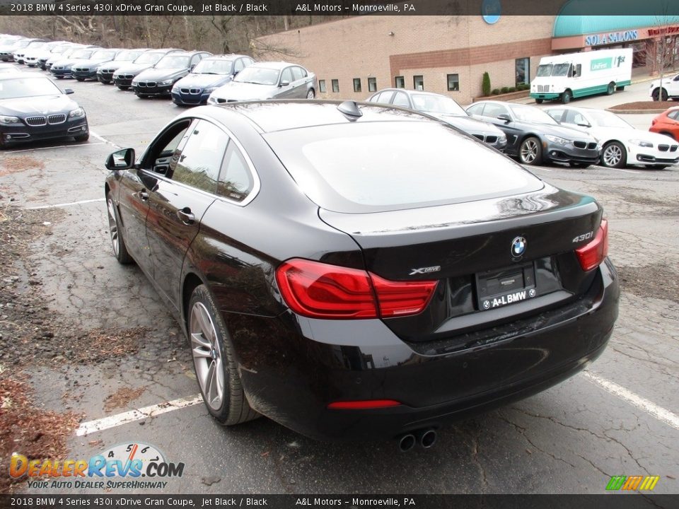 2018 BMW 4 Series 430i xDrive Gran Coupe Jet Black / Black Photo #5