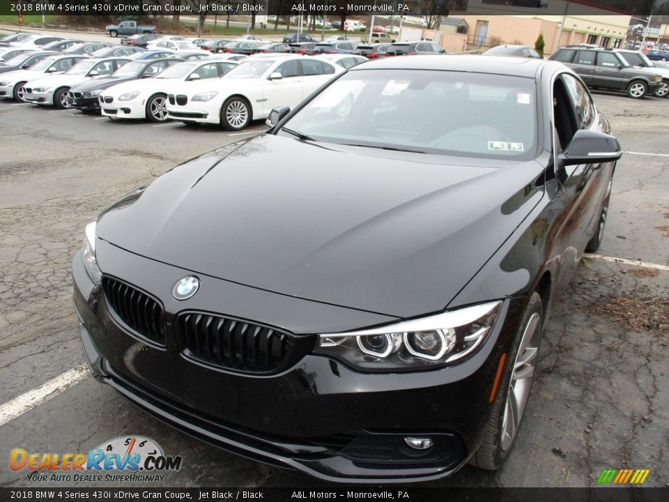 2018 BMW 4 Series 430i xDrive Gran Coupe Jet Black / Black Photo #7