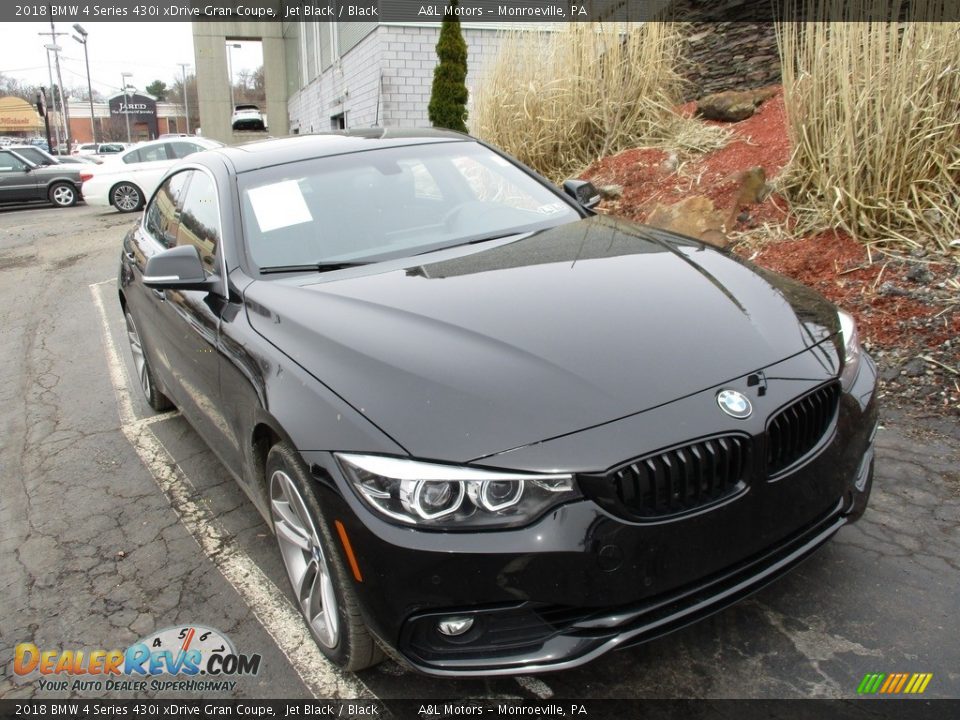 2018 BMW 4 Series 430i xDrive Gran Coupe Jet Black / Black Photo #9