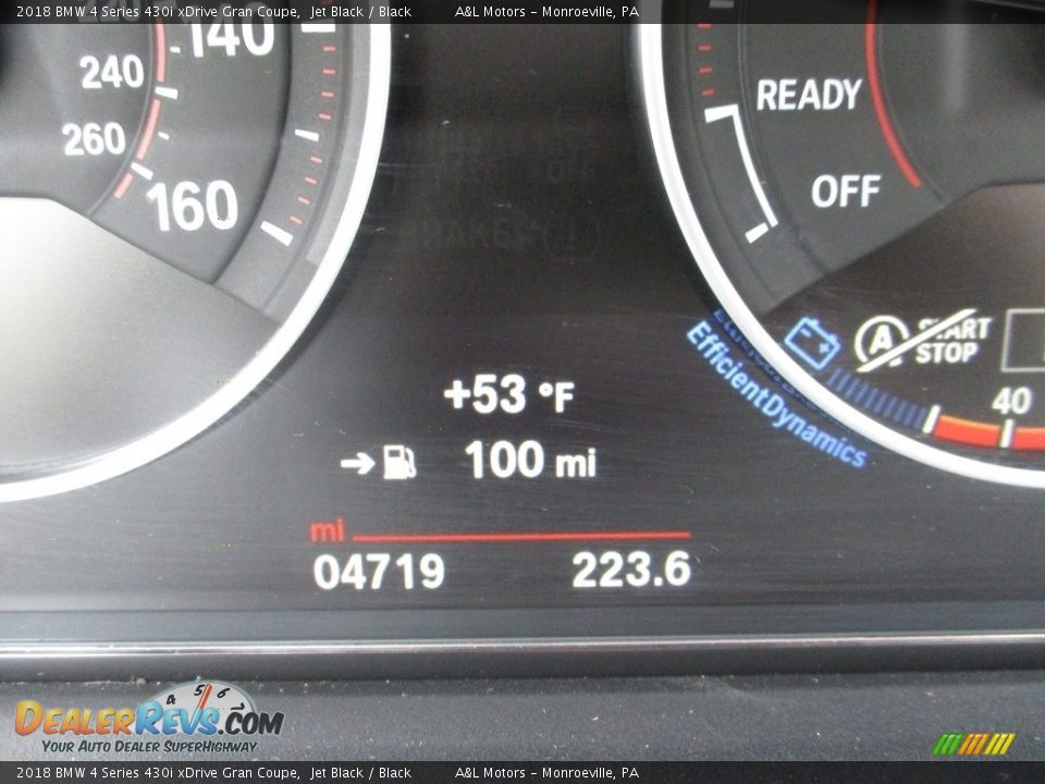 2018 BMW 4 Series 430i xDrive Gran Coupe Jet Black / Black Photo #20