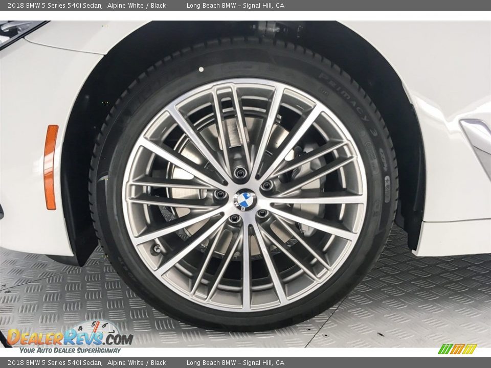 2018 BMW 5 Series 540i Sedan Alpine White / Black Photo #9