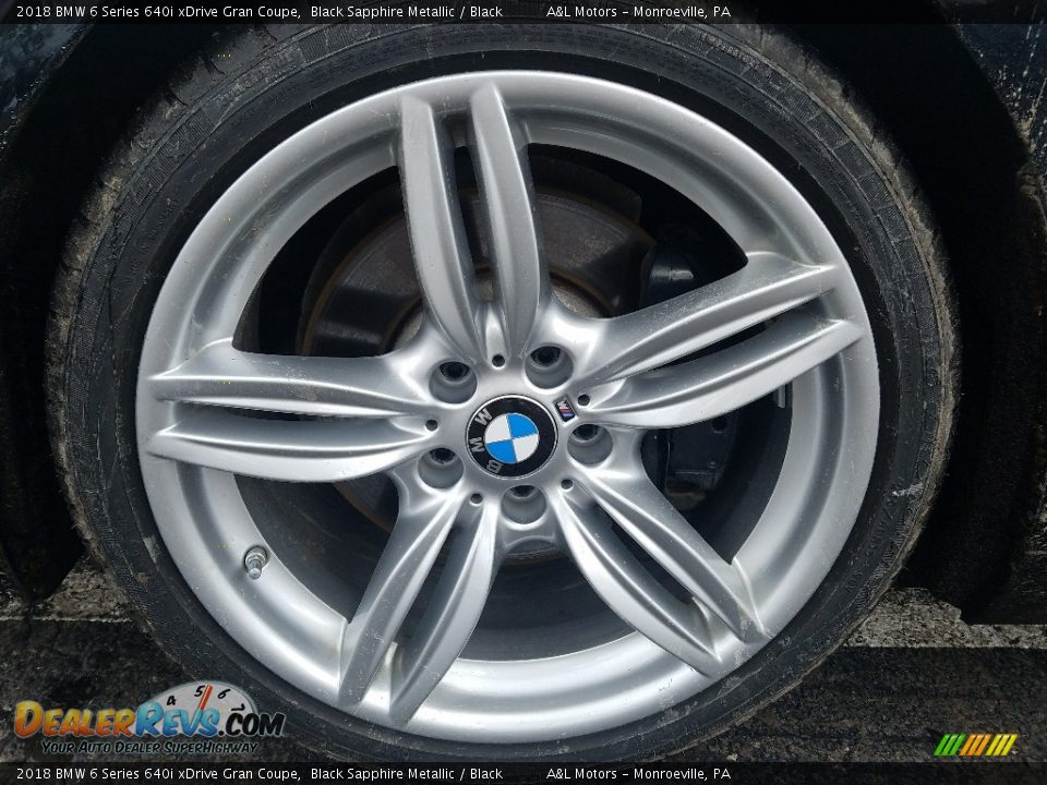 2018 BMW 6 Series 640i xDrive Gran Coupe Black Sapphire Metallic / Black Photo #6