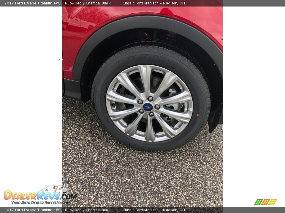 2017 Ford Escape Titanium 4WD Ruby Red / Charcoal Black Photo #3