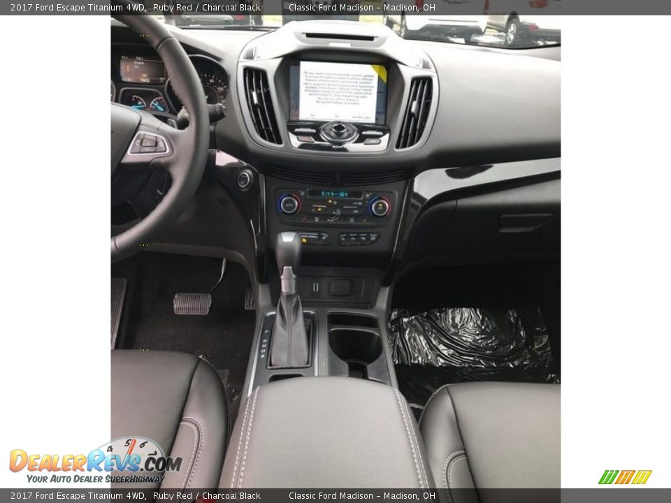 2017 Ford Escape Titanium 4WD Ruby Red / Charcoal Black Photo #7