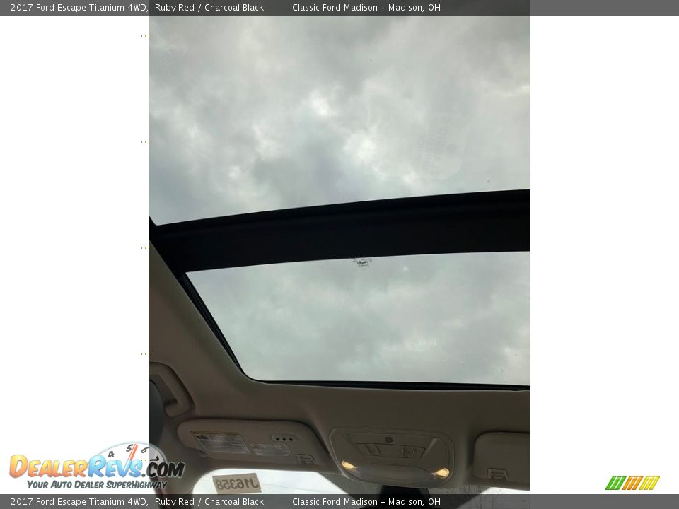 2017 Ford Escape Titanium 4WD Ruby Red / Charcoal Black Photo #9