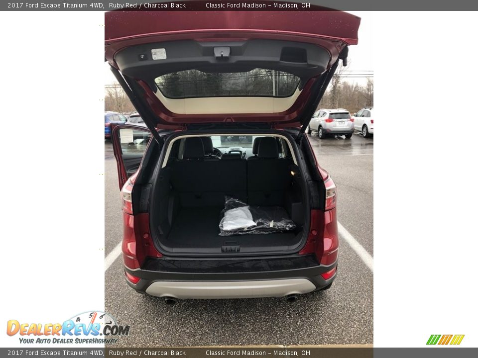 2017 Ford Escape Titanium 4WD Ruby Red / Charcoal Black Photo #11