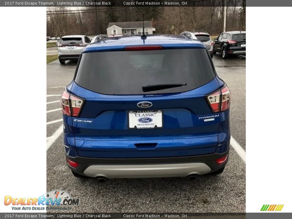 2017 Ford Escape Titanium Lightning Blue / Charcoal Black Photo #2