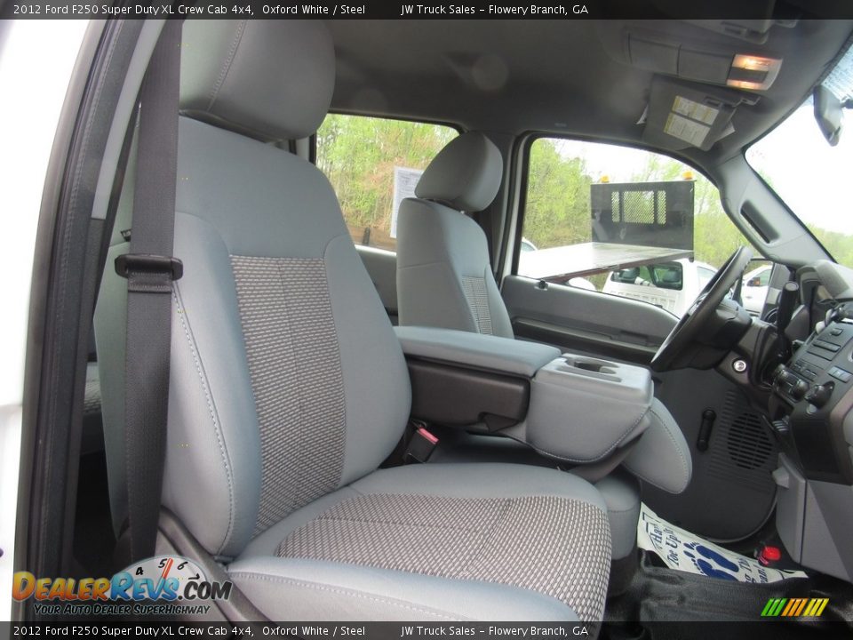 2012 Ford F250 Super Duty XL Crew Cab 4x4 Oxford White / Steel Photo #10