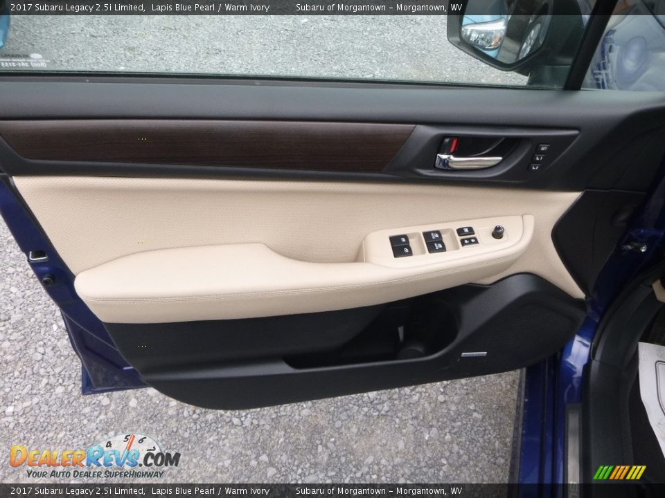 2017 Subaru Legacy 2.5i Limited Lapis Blue Pearl / Warm Ivory Photo #14