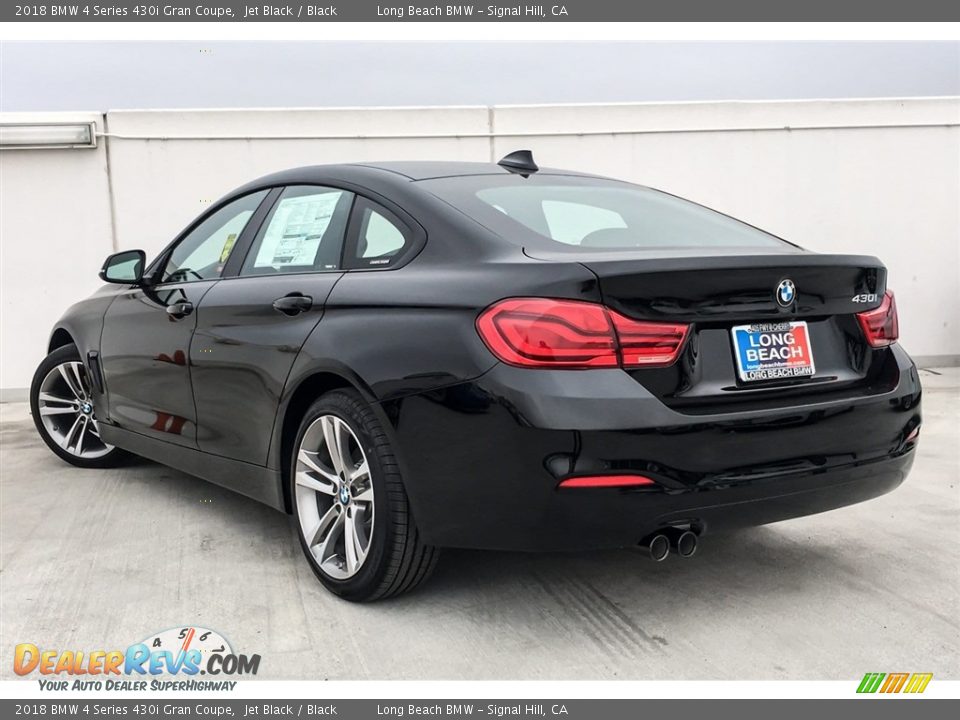 2018 BMW 4 Series 430i Gran Coupe Jet Black / Black Photo #3