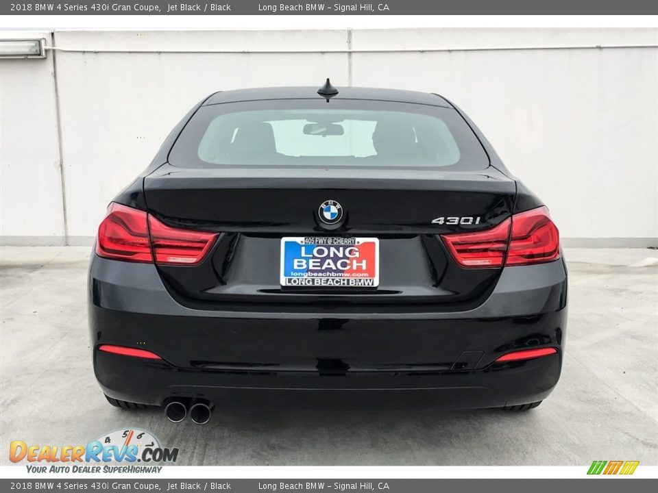 2018 BMW 4 Series 430i Gran Coupe Jet Black / Black Photo #4