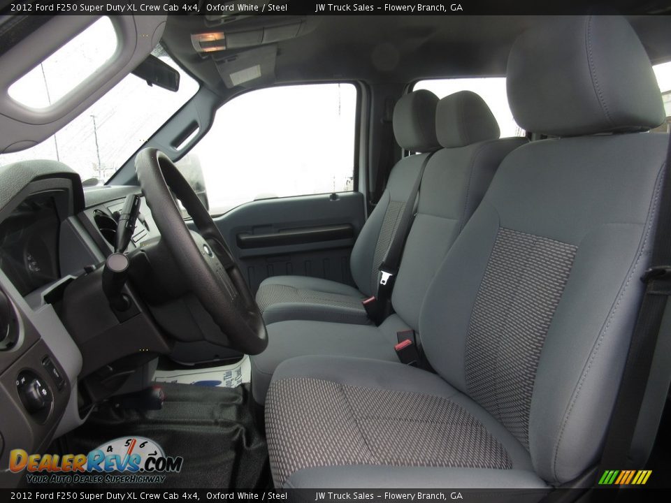 2012 Ford F250 Super Duty XL Crew Cab 4x4 Oxford White / Steel Photo #15